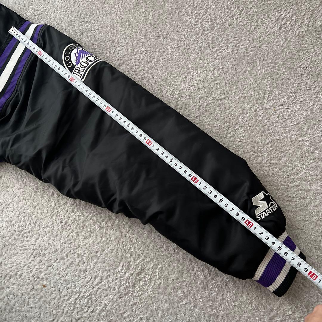 美品✨スターター ロッキーズ スタジャンMLB STARTER ダイアモンドL