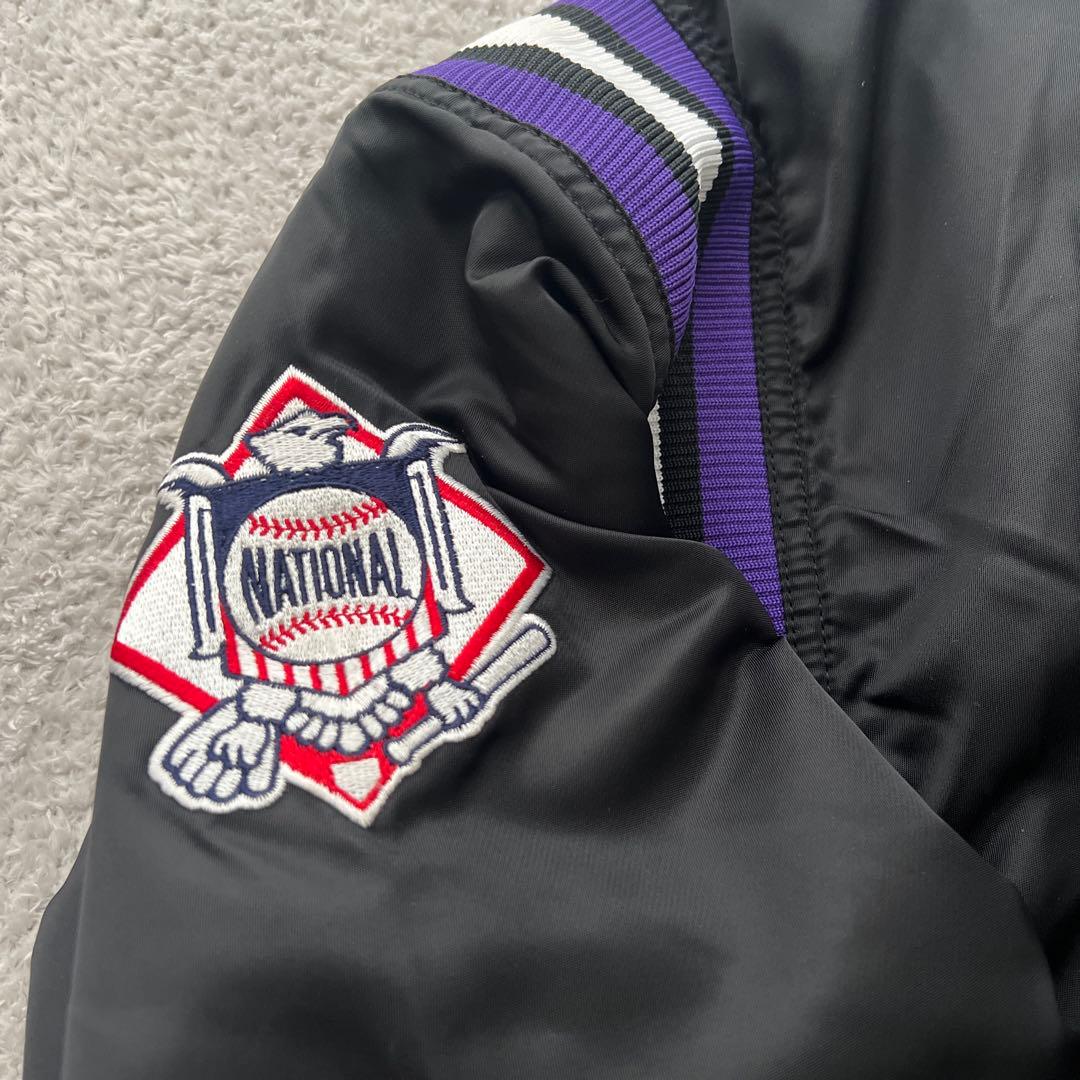 美品✨スターター ロッキーズ スタジャンMLB STARTER ダイアモンドL