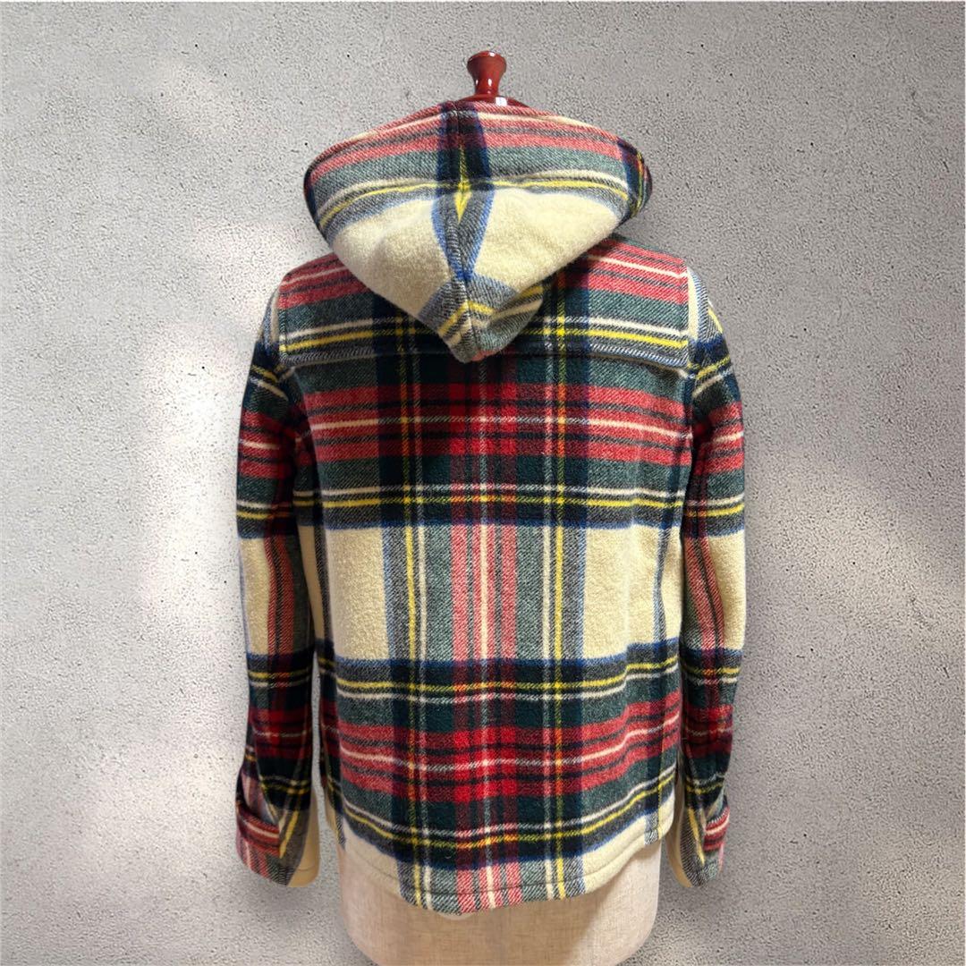 早い者勝ち】ポロラルフローレン タータンチェック ダッフルコート S