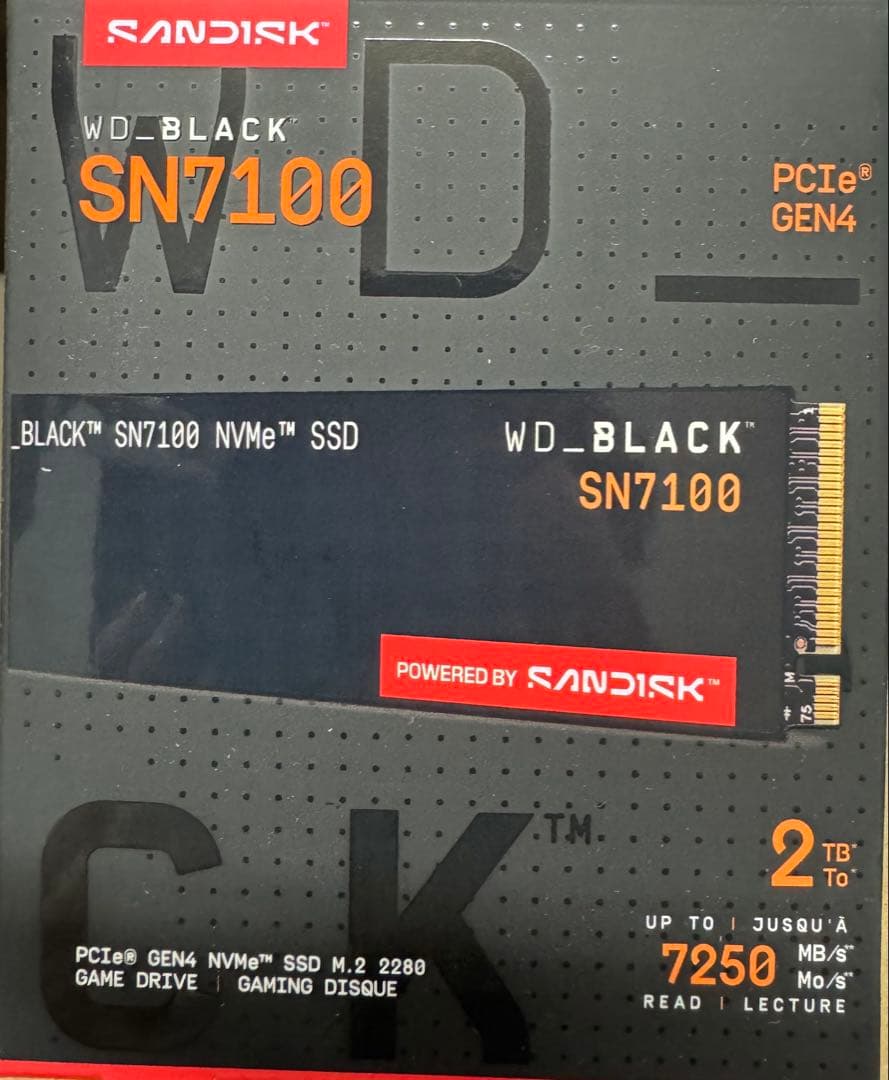 新品未開封】WD_BLACK SN7100 2TB NVMe SSD - メルカリ