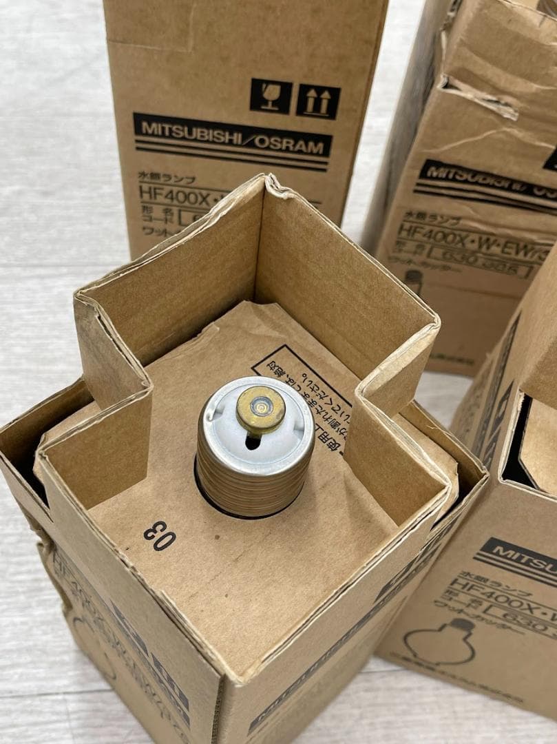 保管品 三菱 水銀ランプ HF400X ワットカッター 12個 まとめて 蛍光灯