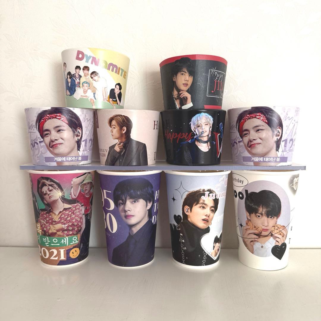 BTS テテ グク センイルカップホルダー 10個セット まとめ売り - メルカリ