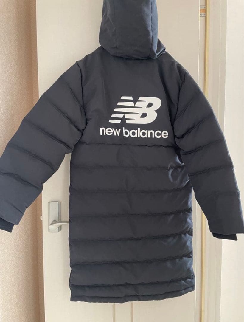 new balance フード付きダウンコート Sサイズ ダークグレー NB公式アウトレット】 NB GREY カラーブロックダウンジャケット ｜【NB