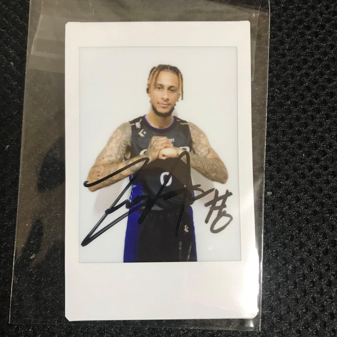 非売品 新品 Bリーグ シーホース三河 ザック・オーガスト 直筆サイン