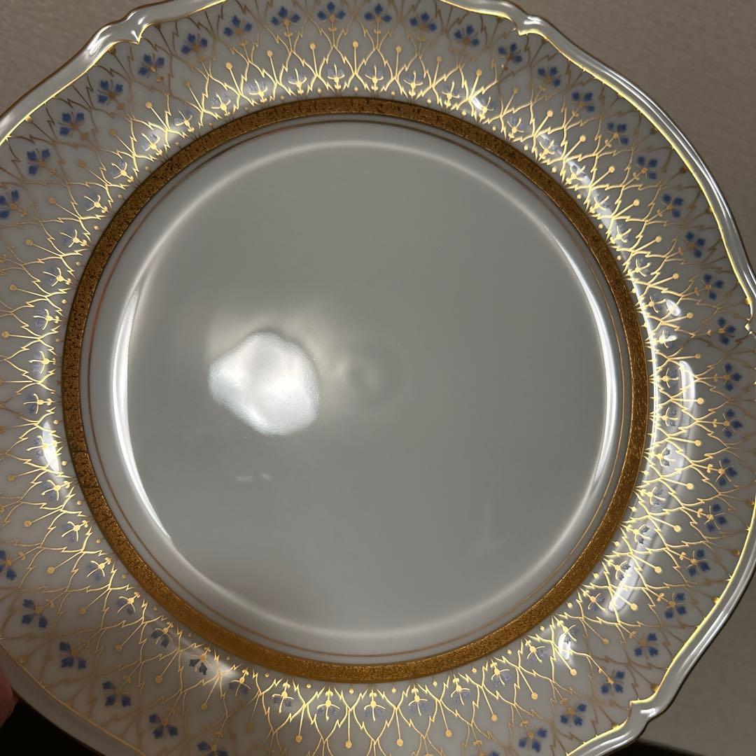 大倉陶園　スイートメモリー　ディナープレート　25.5cm 金彩金蝕