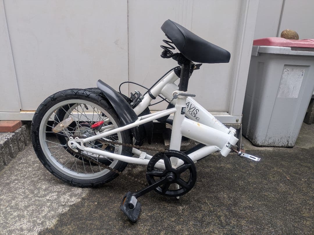 はじめ様専用】TRAVIS 折りたたみ自転車 ホワイト 16インチ