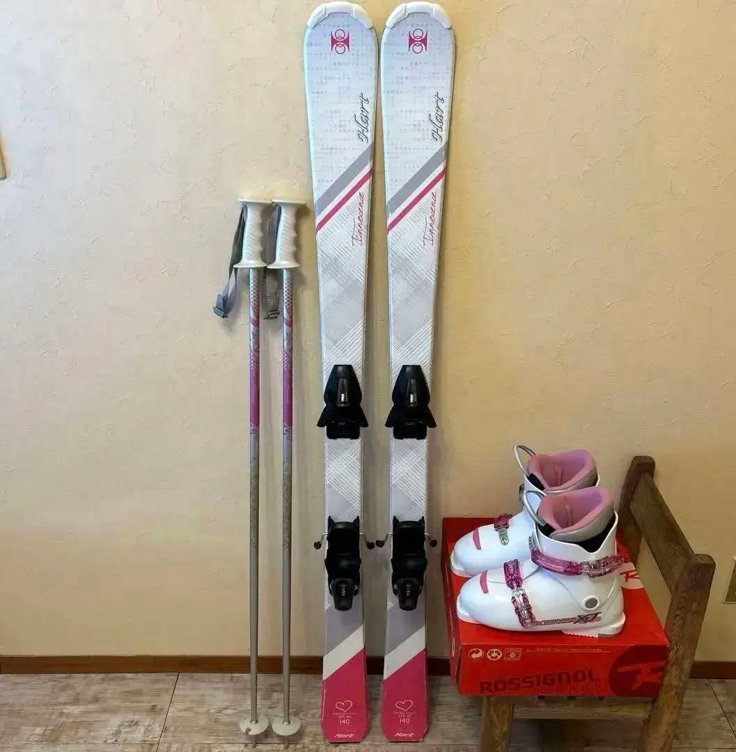 ◾️カービングスキーセット スキー板140㎝ ブーツ24㎝ 子供用