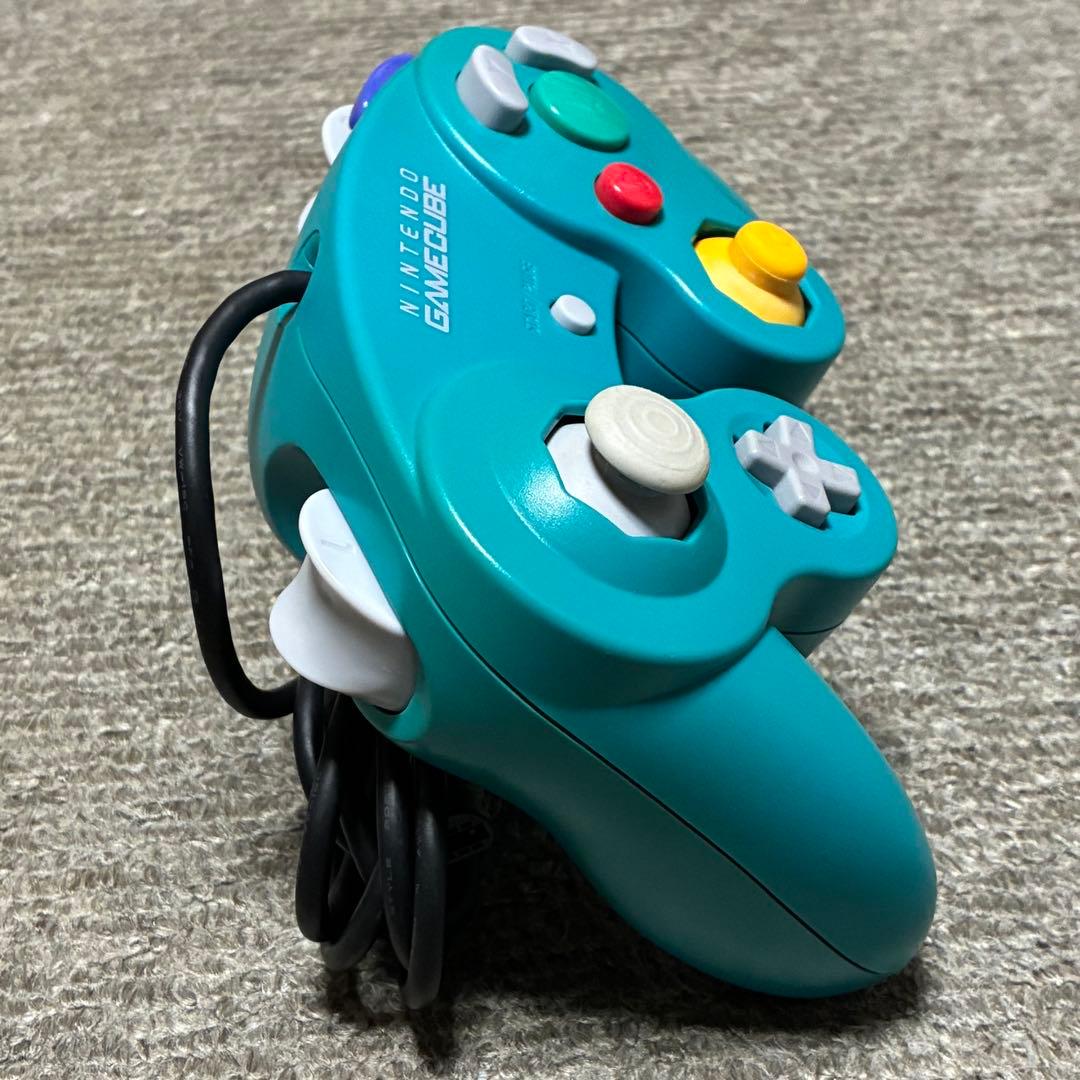 Nintendo ゲームキューブ コントローラー エメラルドブルー - メルカリ