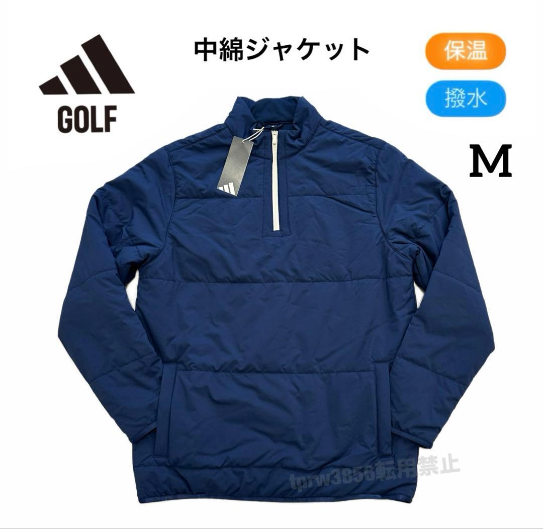 アディダス ゴルフ M 中綿 ジャケット アウター ジャンパー 紺 - メルカリ