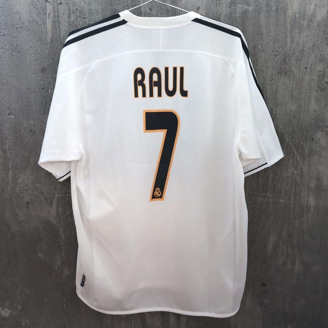 正規品】adidas Real Madrid シャツ ホワイト 7 RAUL - メルカリ