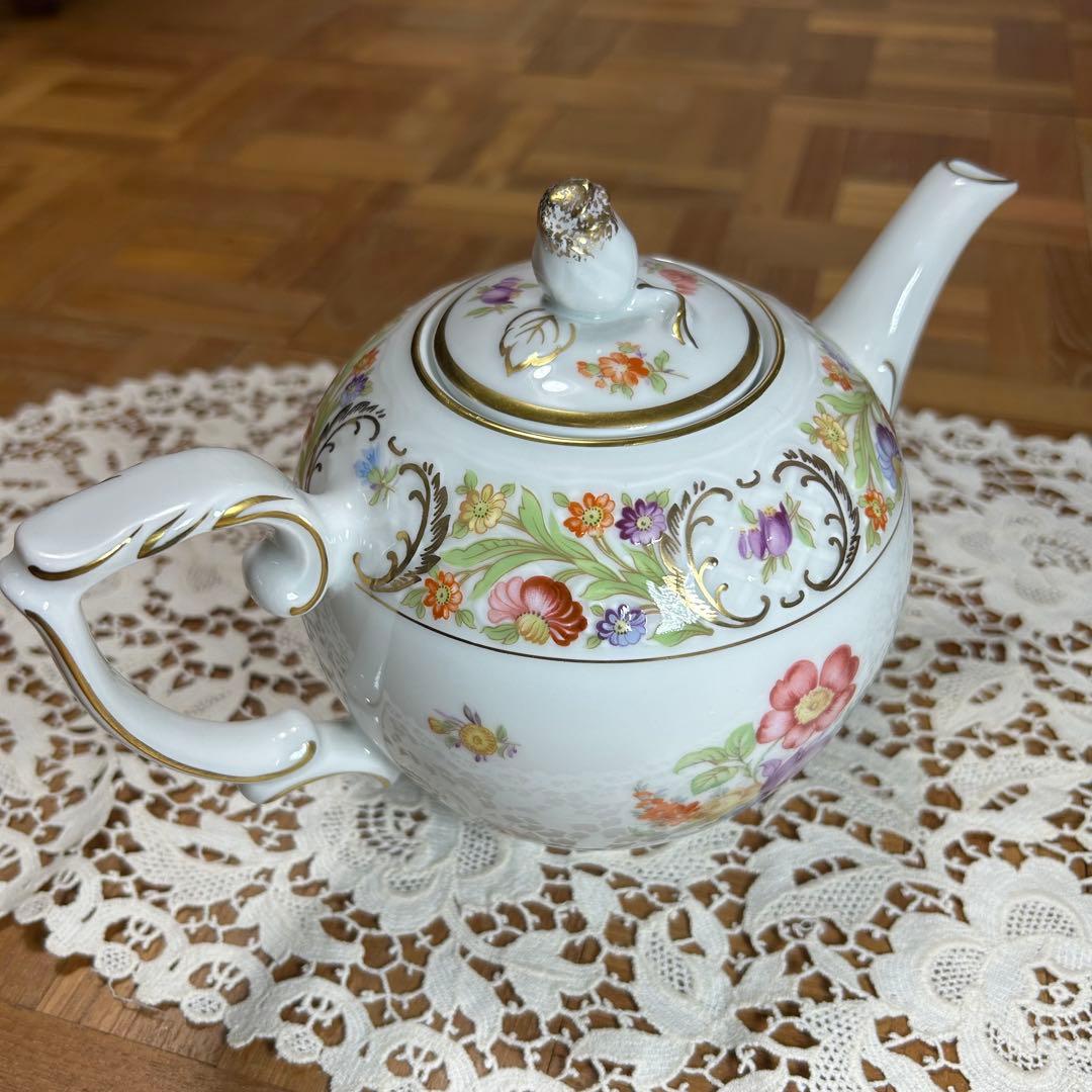 希少 シューマンババリア ティーポット ドレスデン ババリア ドイツ 美