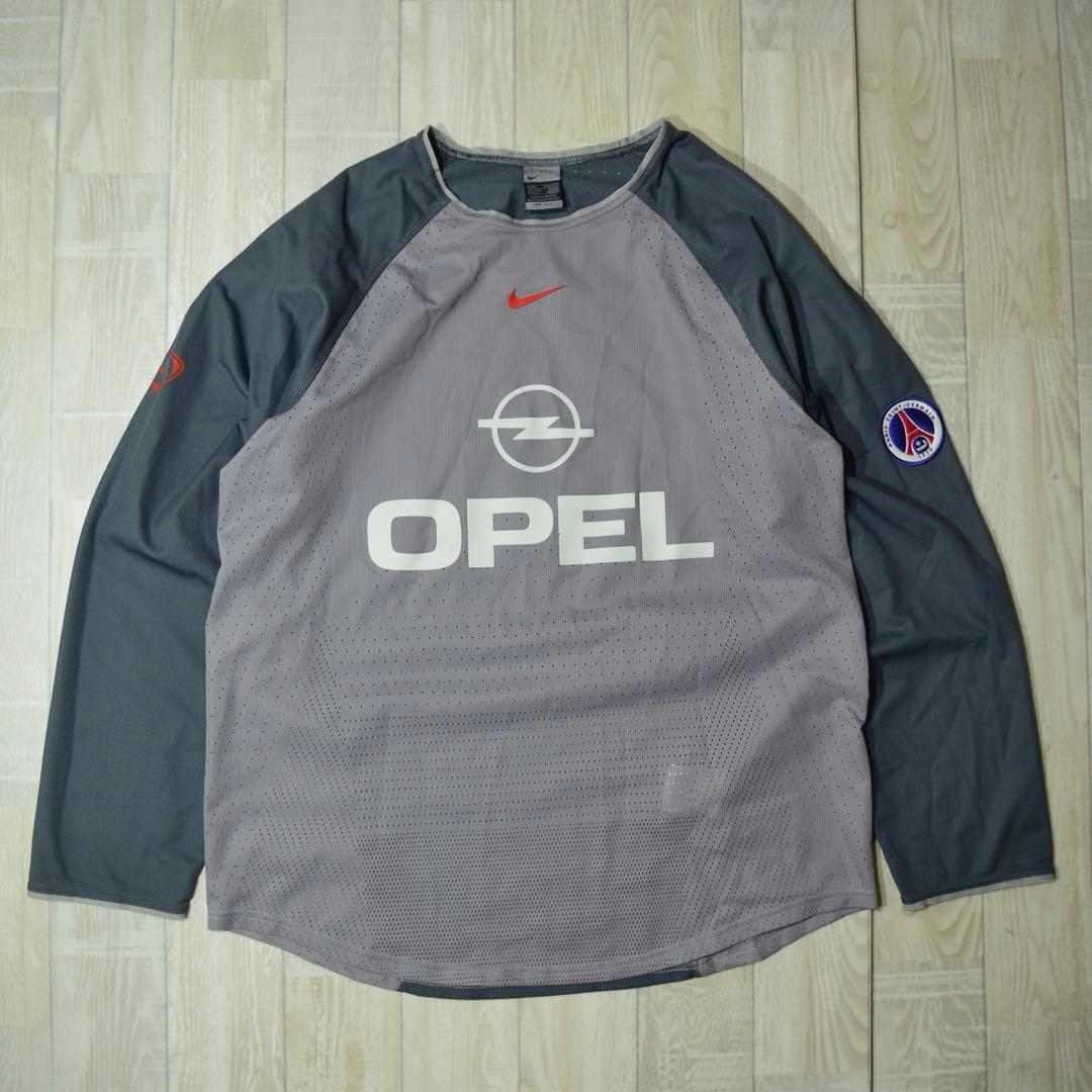 rare】Nike パリサンジェルマン 長袖ゲームシャツ OPELセンターロゴ
