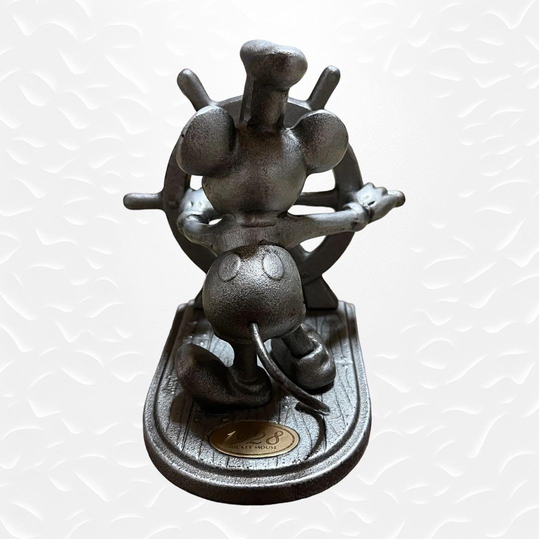 ✨激レア✨ ヴィンテージ ミッキー 置物 蒸気船ウィリー 金属製