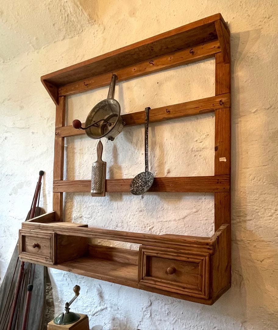 フランス　ヴィンテージ　ウォールシェルフ フランスアンティーク | 木製ウォールシェルフF - L'atelier Brocante