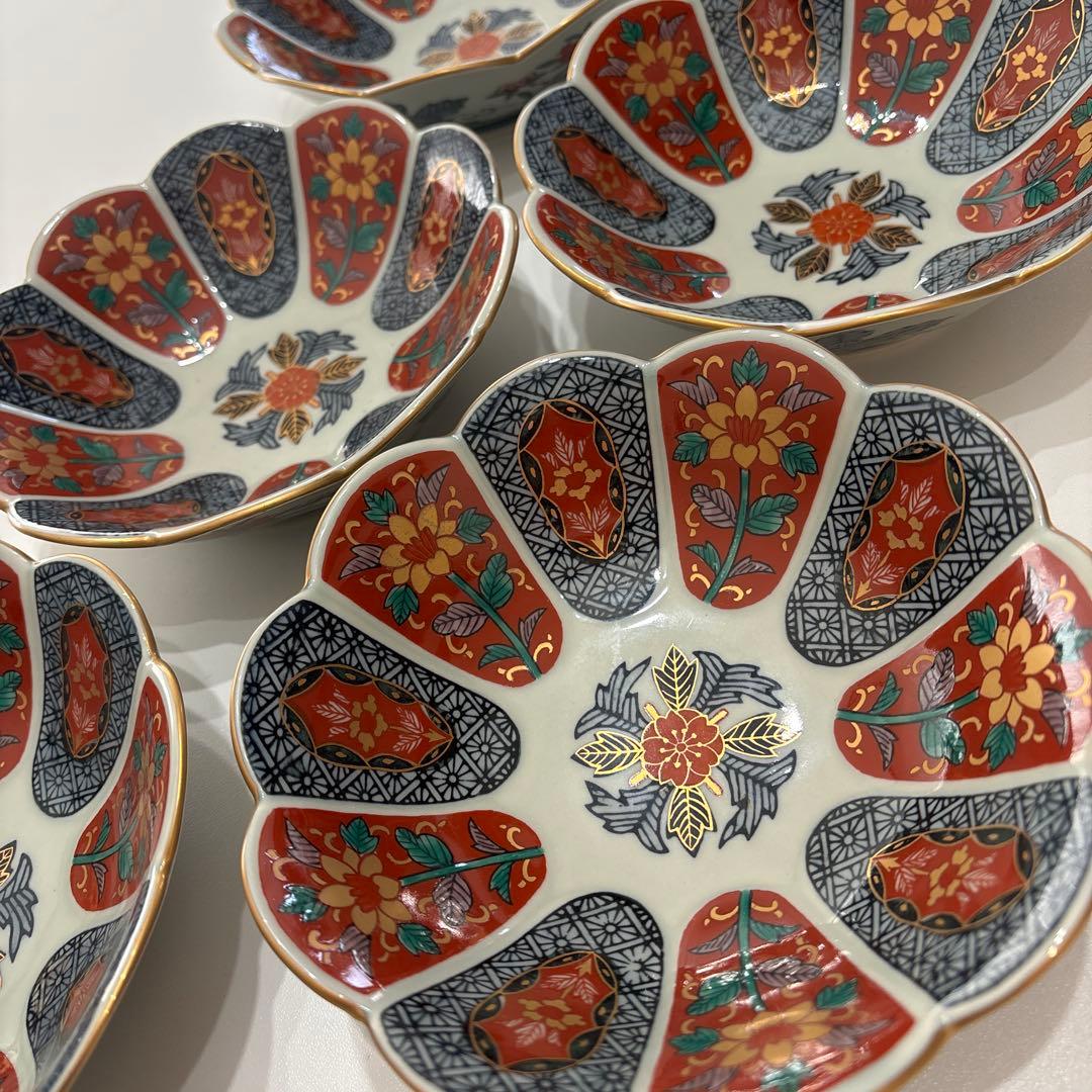 【美品】林九郎窯 色絵金彩 輪花皿 5枚セット 美品】林九郎窯 色絵金彩 輪花皿 5枚セット - メルカリ