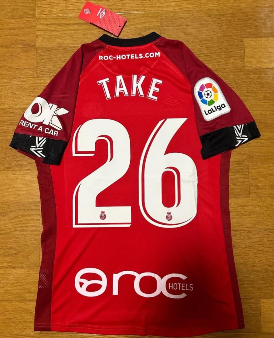 タグ付正規品 マジョルカ 久保建英 ユニフォーム 久保建英 ユニフォーム マジョルカ 大人サイズS〜XL 21/22シーズン 赤