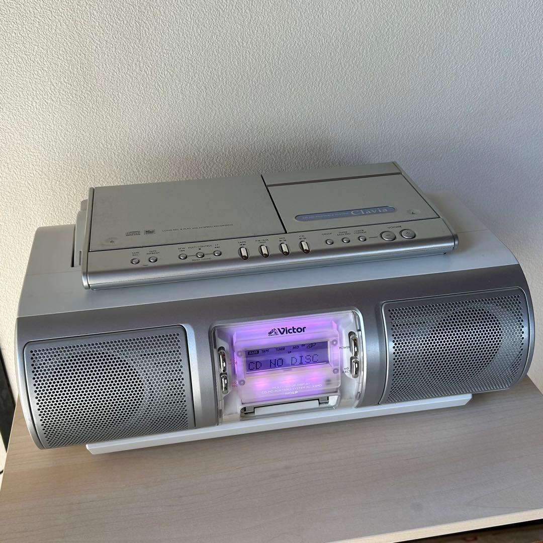 Victor ビクター Clavia CDコンポ MD ラジオ カセットテープ - メルカリ
