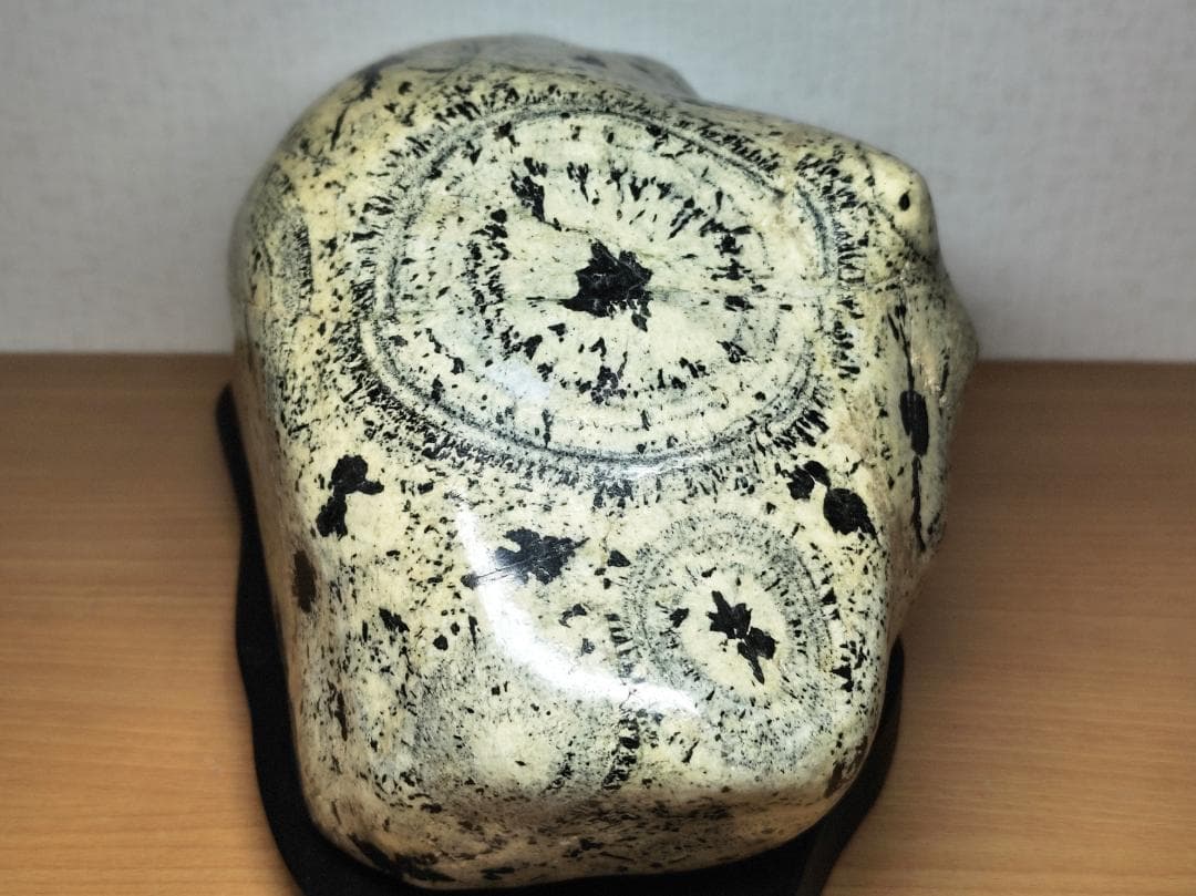 ナポレオン石 13kg 時計石 球状閃緑岩 原石 鑑賞石 自然石 紋石 水石