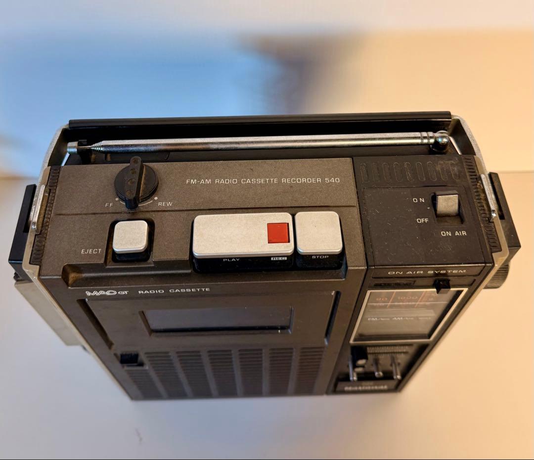 National 昭和 レトロ ナショナル ラジカセ RQ-540 - メルカリ