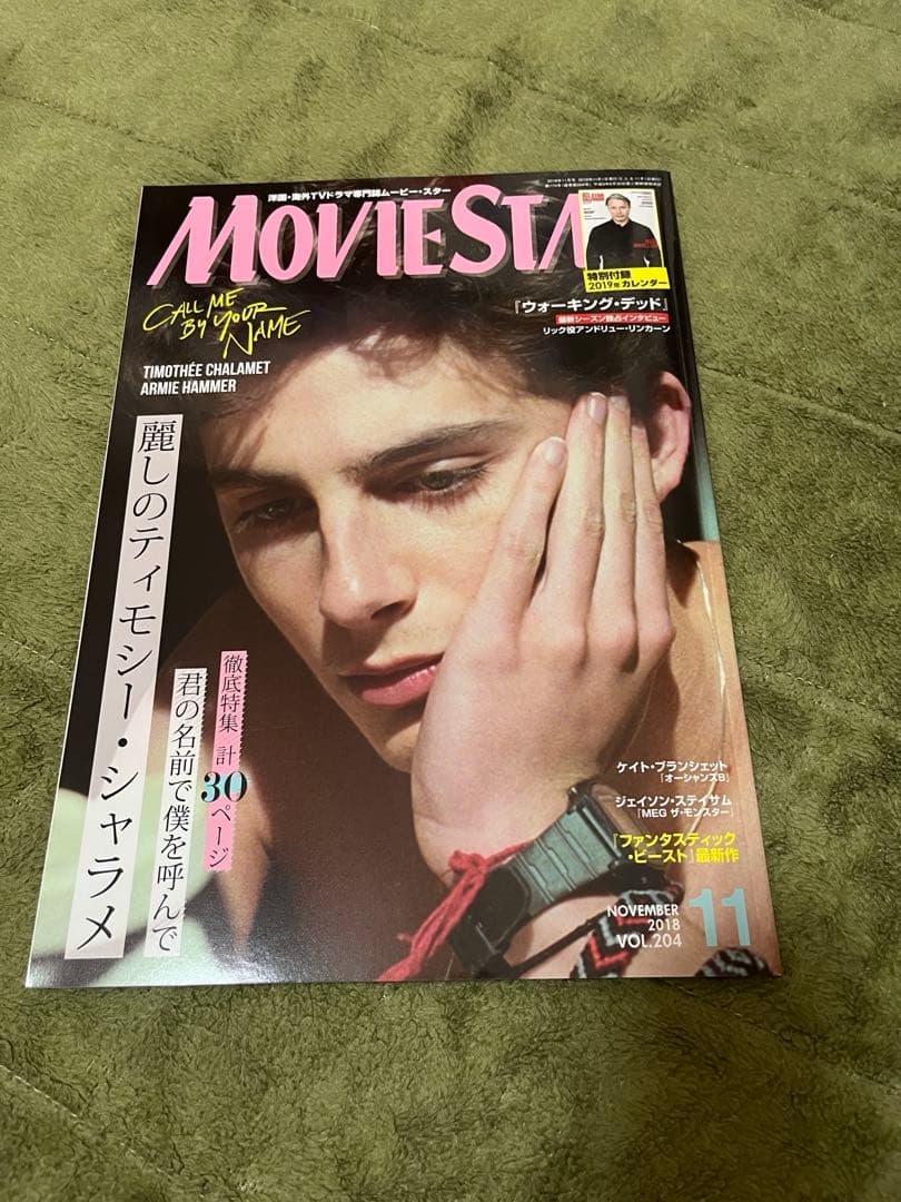 Moviestar ティモシーシャラメ 雑誌 - メルカリ