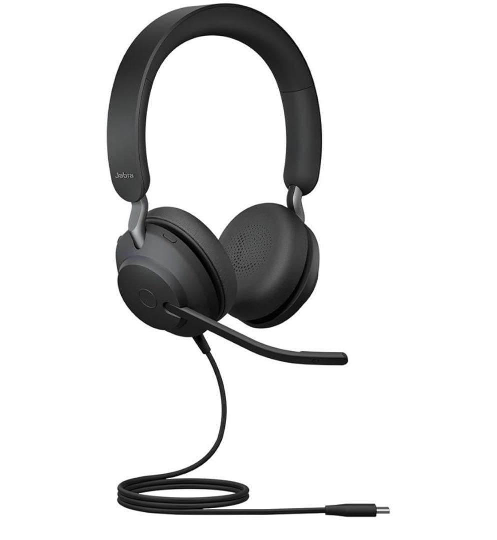 Jabra Evolve2 40 SE 両耳有線ヘッドセット マイク付き Amazon.co.jp: Jabra Evolve2 40 SE 有線ステレオノイズキャンセリング