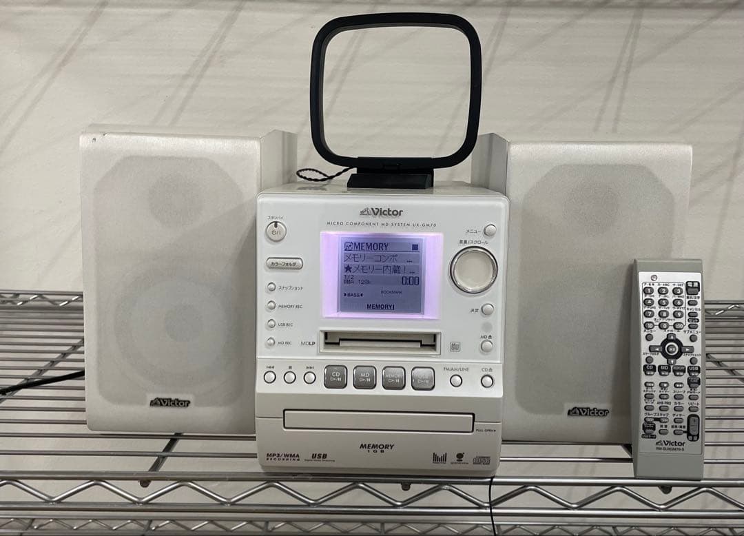 VICTOR MDコンポ CDコンポ ミニコンポ - メルカリ