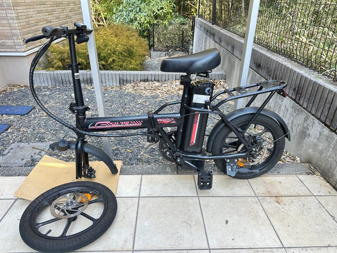 SUNPIE 電動折り畳み自転車 ディスク式 16インチ - メルカリ