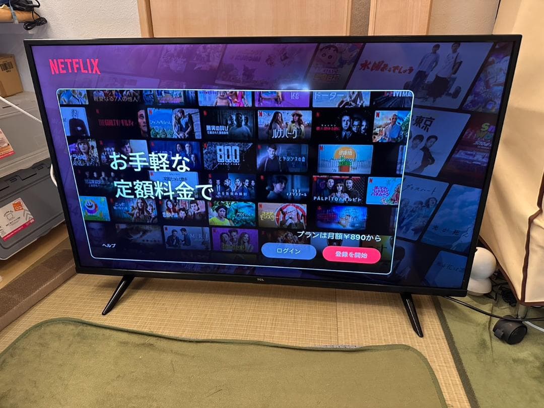 4K対応　スマートテレビ！TCL 43P615 43型　アプリ内蔵式　極美品！ 液晶テレビ 43P615 [43V型 /4K対応 /BS・CS 4Kチューナー内蔵 /YouTube