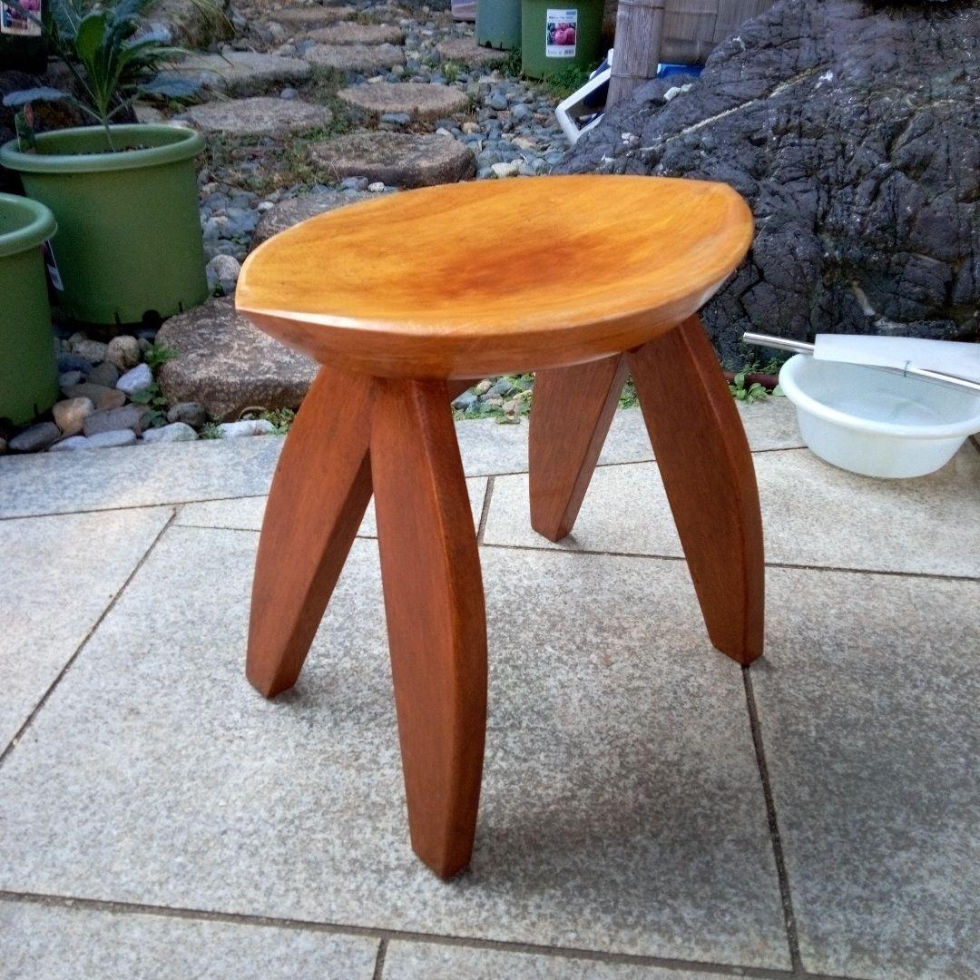 椅子　スツール　アフリカ製　アンティーク　民芸品　工芸品　民族　民族雑貨 アフリカ セヌフォ族 スツール 椅子 木彫り コートジボワール 民族工芸