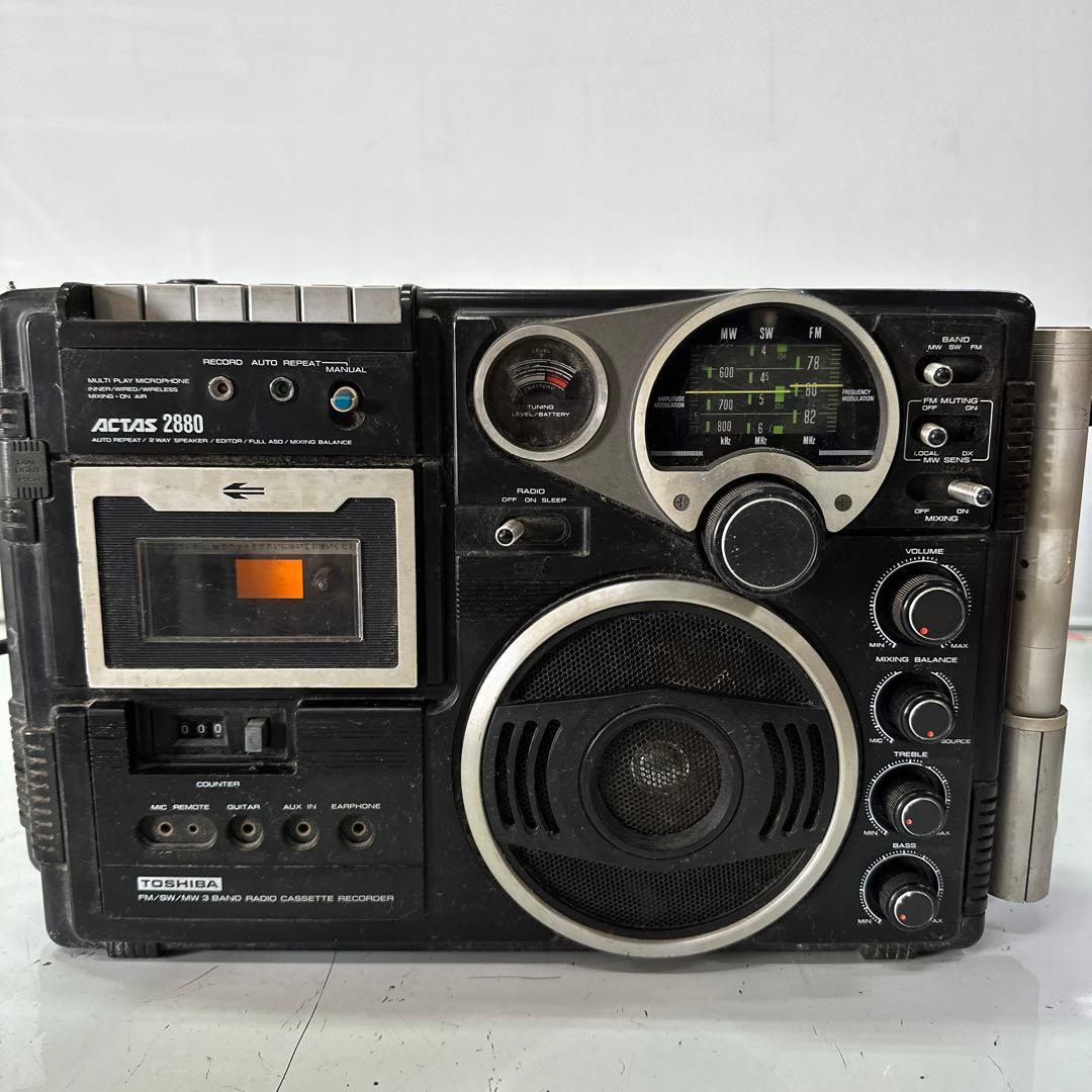 TOSHIBA RT-2880 アクタス ラジオカセット 東芝 昭和レトロ - メルカリ