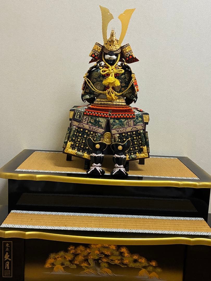 豪華 逸品 久月フルセット 武士の鎧 兜 甲冑 篝火 鯉のぼり 御弓太刀飾