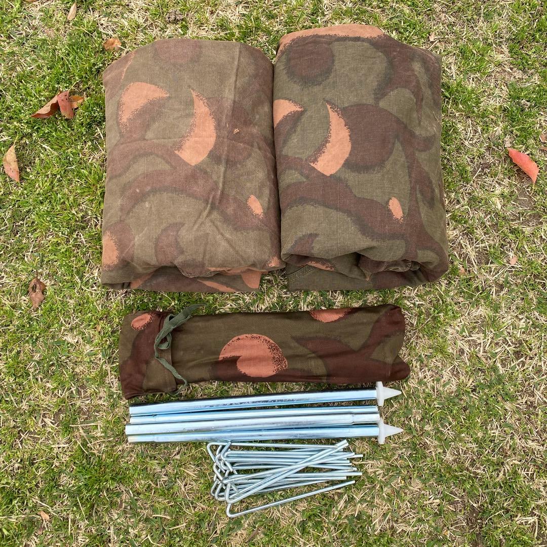 ま*と様 ハンガリー軍　軍幕⑤　ポンチョ　２枚　ポール・ペグセット　 ワンポール 楽天市場】【CAMPLUS】ミリタリースタイルテント ソロテント ワン