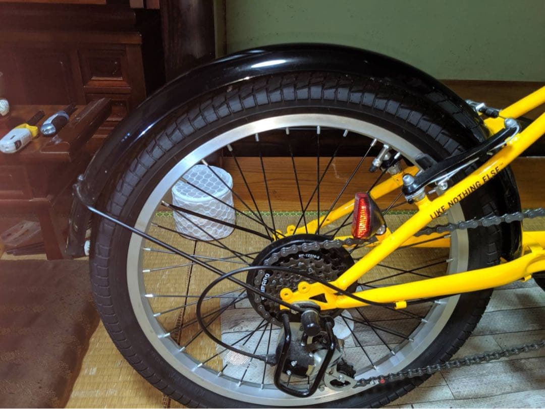 ツーンさん専用 HUMMER 折りたたみ自転車 黄色