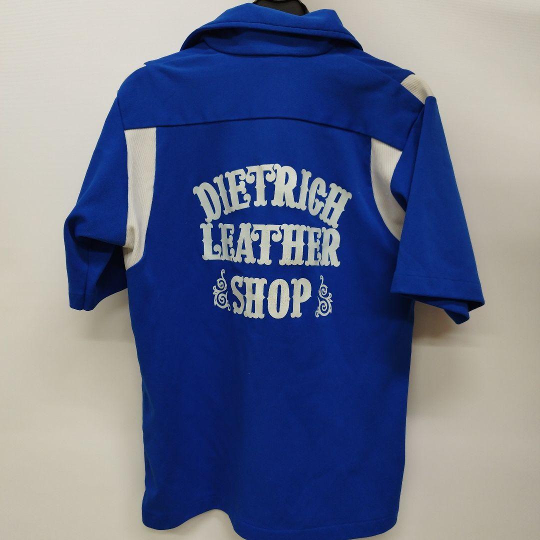 70's Hilton ボウリングシャツ 青と白のツートンカラー - メルカリ