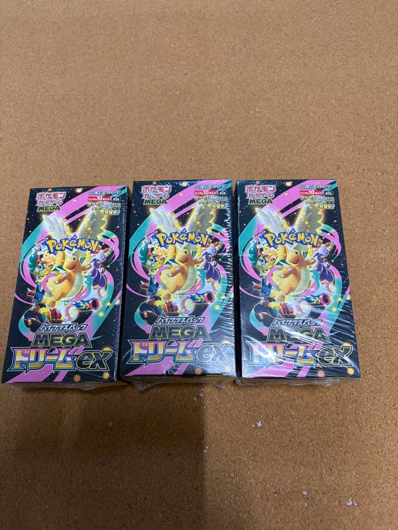 ポケモンカード MEGA ドリームex 3BOX シュリンク付 - メルカリ