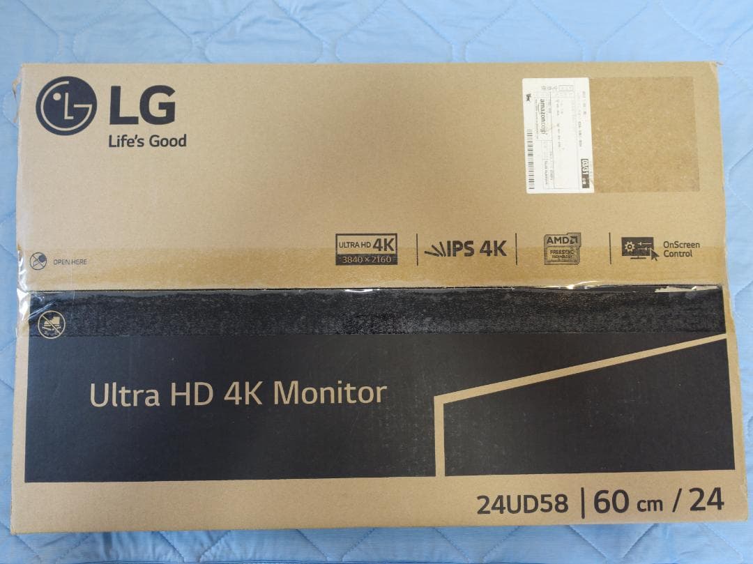 LG 24UD58 24インチ 4Kモニター 本体 24