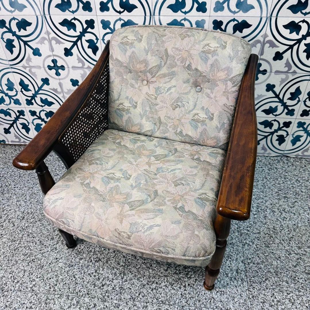 ②　カリモク シングルソファ 椅子 花柄 木製 家具 2人掛椅子 WD4302V483 | ソファー | 家具を探す | カリモク家具 karimoku