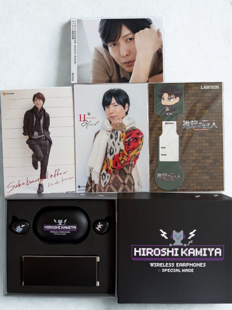【匿名配送】 神谷浩史 HIROSHI KAMIYA ワイヤレスイヤホン 神谷浩史 / TRUE WIRELESS STEREO EARPHONES 神谷浩史 モデル