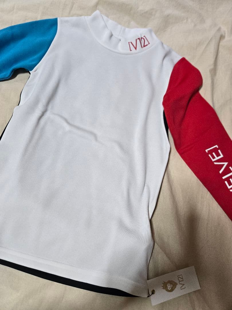 V12 CRAZYMOCK　長袖　モックネック　ゴルフウェア　VTWELVE S V12（ヴィ・トゥエルヴ） ヴィトゥエルブ TIP COLOR MOCK ゴルフ 長袖