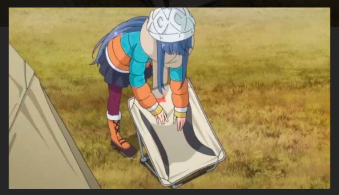 美品】エーライト メイフライチェア ゆるキャン 志摩リンモデル - メルカリ