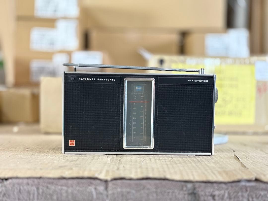 希少・レトロ】ナショナル パナソニック ラジオ ステレオ ジャンク品