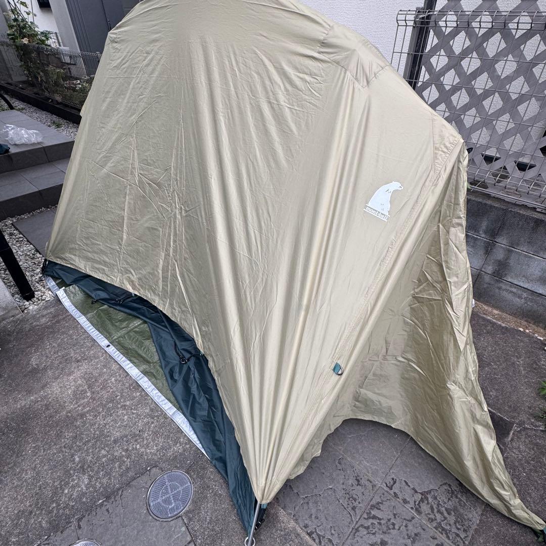 美品モンベル ムーンライトテント 3型アイボリー純正グランドシート付