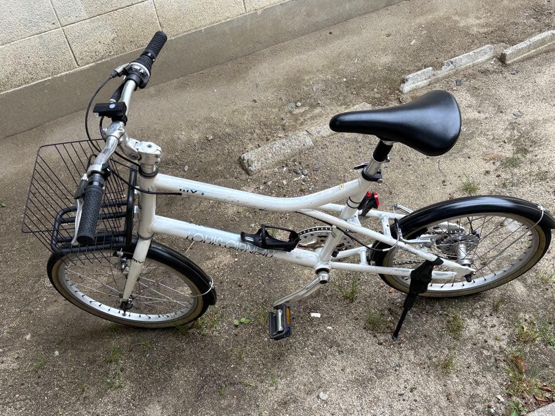 m.k.papaさん専用 ルイガノ(MV-1)ミニベロ　ホワイト 前カゴ付き LGS-MV 1 / LOUIS GARNEAU / ルイガノ製品紹介