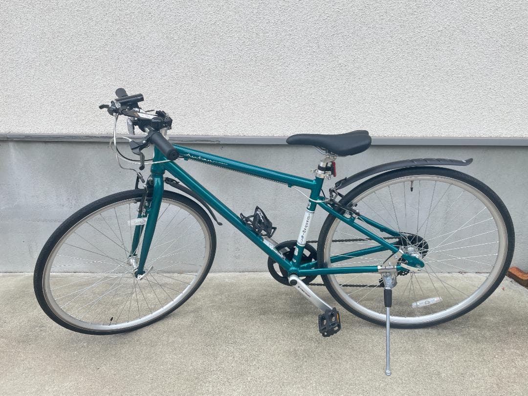 ★購入後２年クロスバイク　一部アルミ製軽いフレーム 8多段ギア OSCサイクル製 ECS-