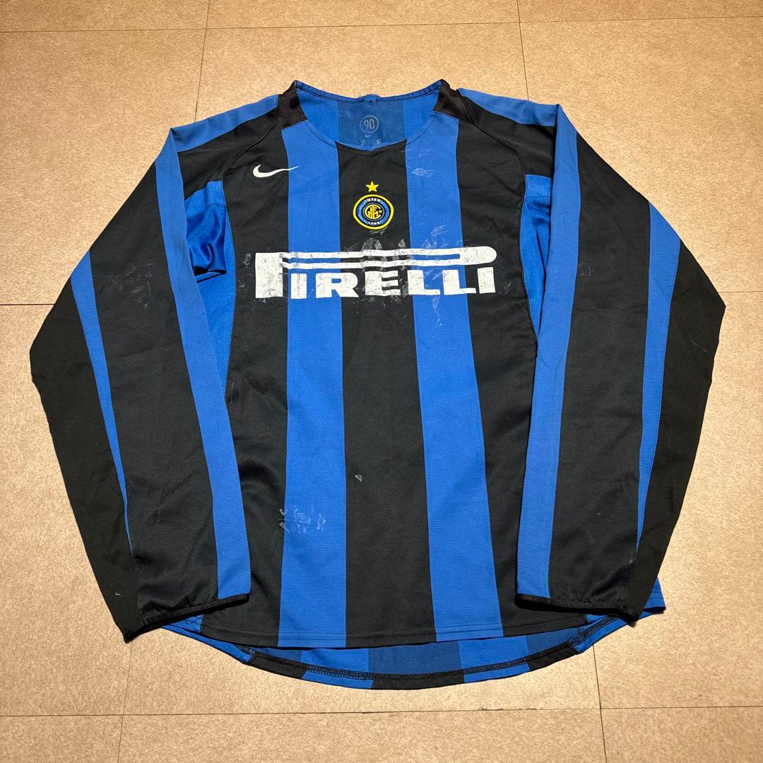 Nike Inter インテル　ユニフォーム　長袖　ビンテージ　2004-05 2004-05 Inter Milan Nike Sweat Top - 7/10 - (XL)
