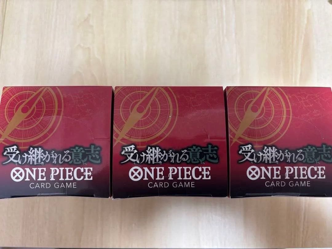 受け継がれる意志 3BOXテープ付きONE PIECEカード ワンピースボックス