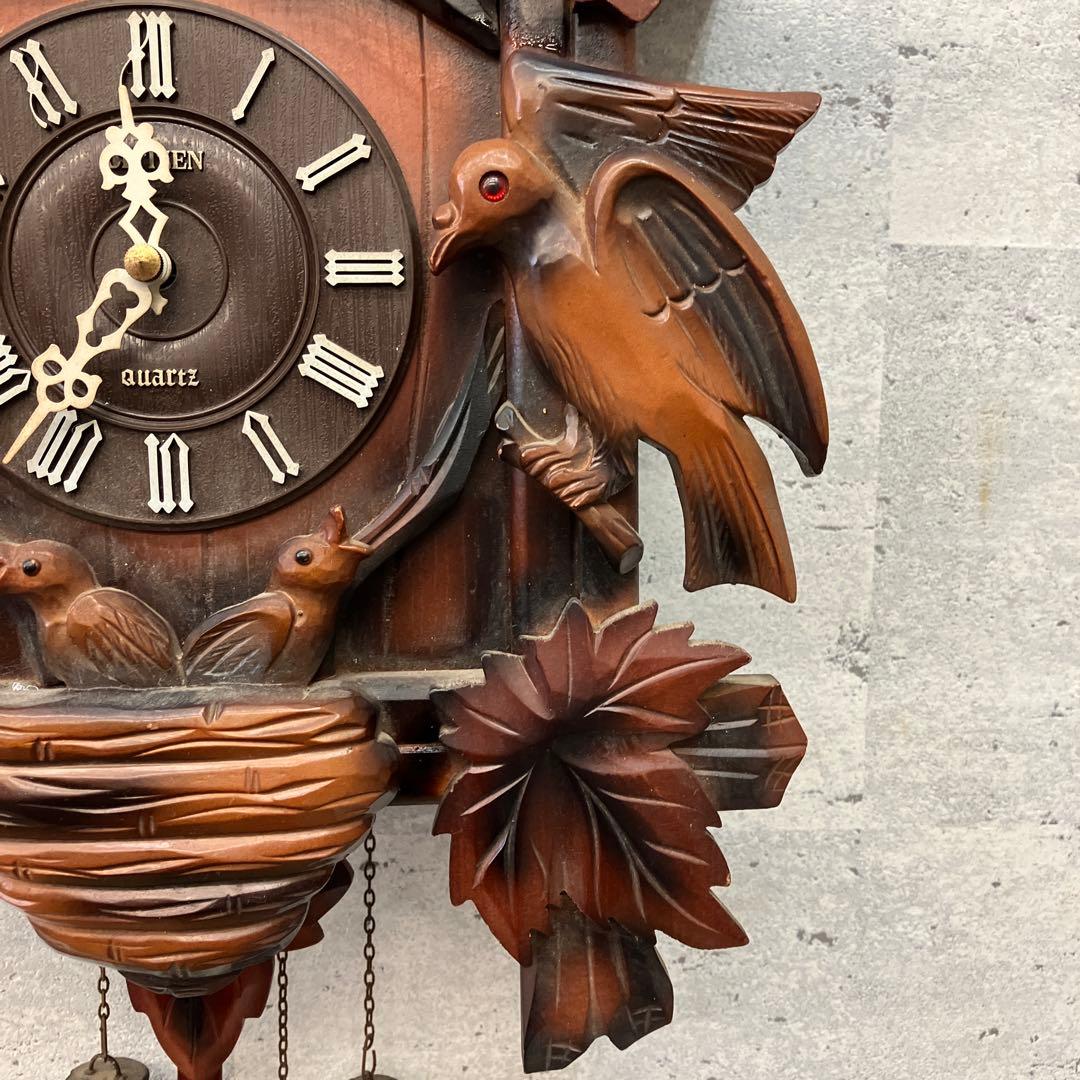 ジャンク品 シチズン CITIZEN クオーツ 鳩時計 振り子時計 掛時計