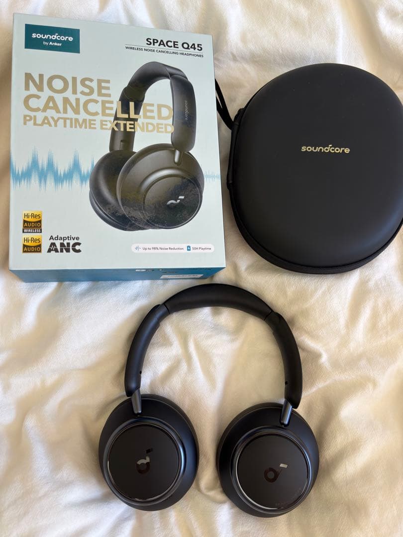 美品】soundcore SPACE Q45 ワイヤレスヘッドホン - メルカリ