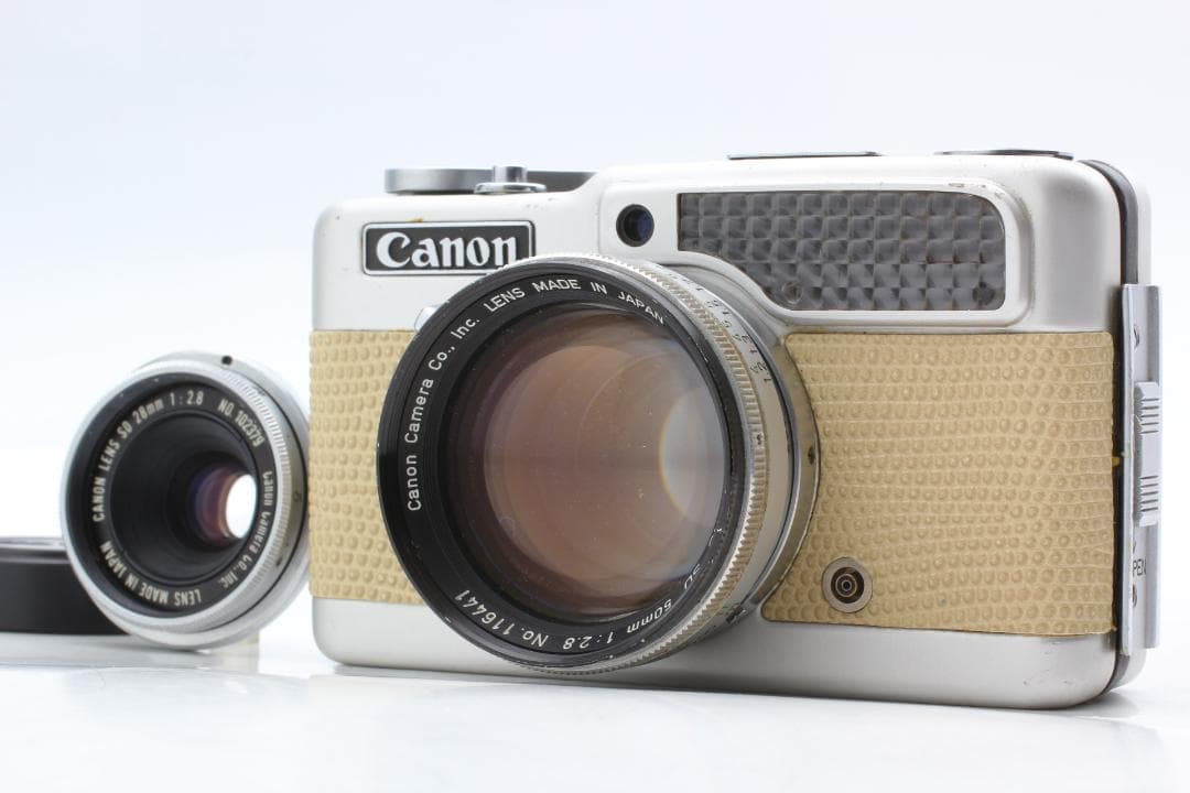 美品整備済] ベージュ Canon Demi C 50 & 28mm 1139 - メルカリ