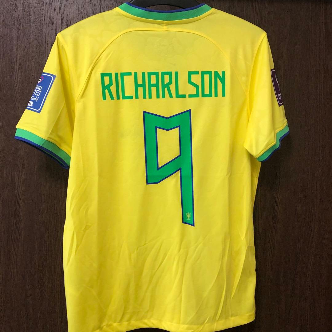 ブラジル代表 リシャルリソン 9番 ユニ カタールw杯 2022パッチ付き